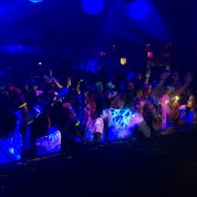 uv paint glowing under uv night club lighting