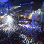 1000s of dancers at one of the Uk's largest night club foam parties