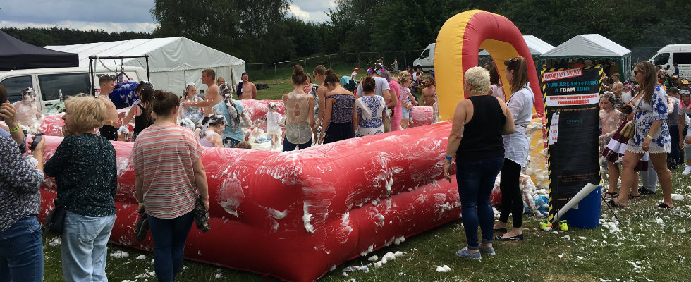 Out door festival foam pit party