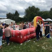 outdoor foam pit party